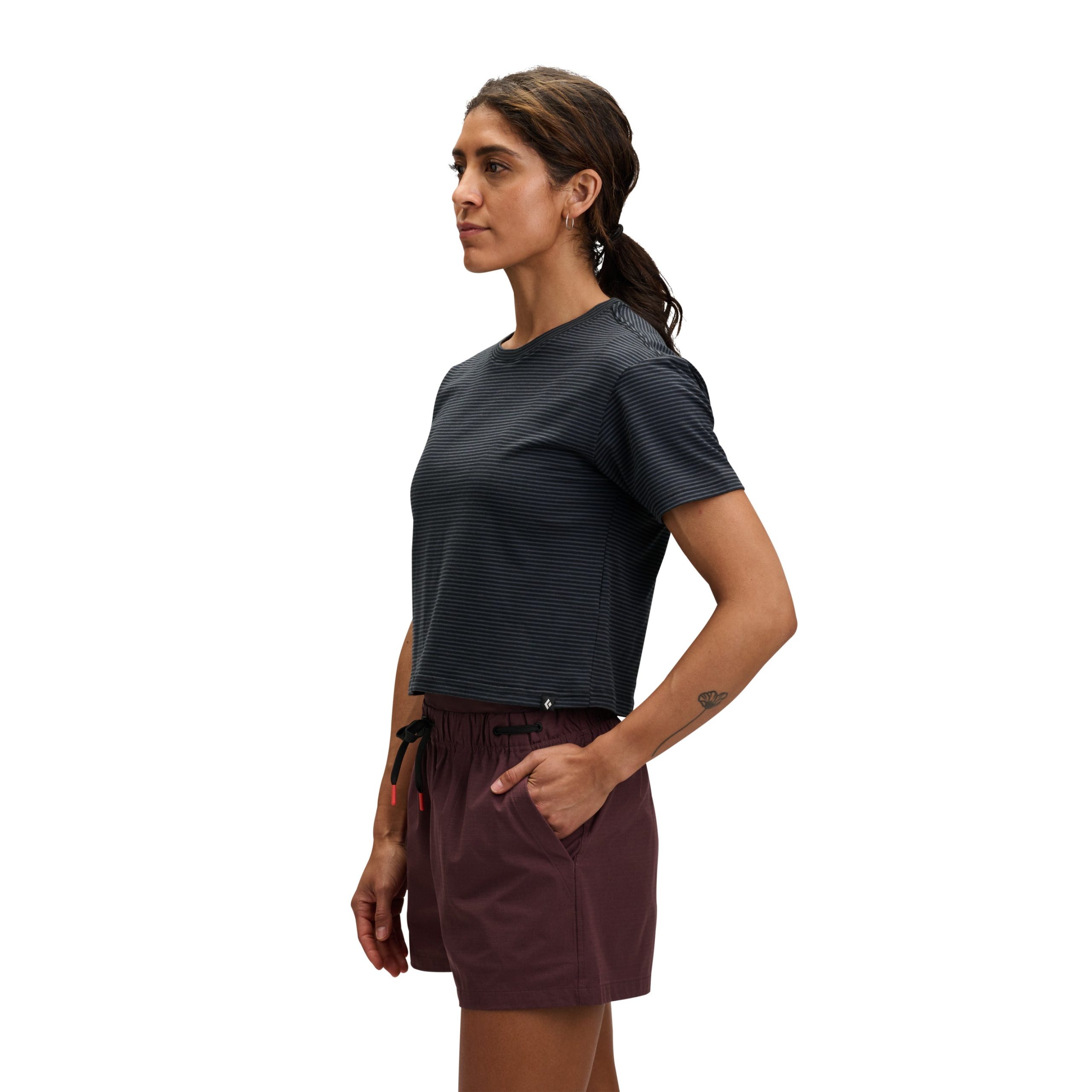 Women's BD Stripe Crop Short Sleeve Tee - Image 7